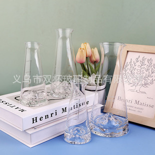 100ml artificial blown cock wine dispenser with scale wine dispenser small size large wine dispenser transparent glass