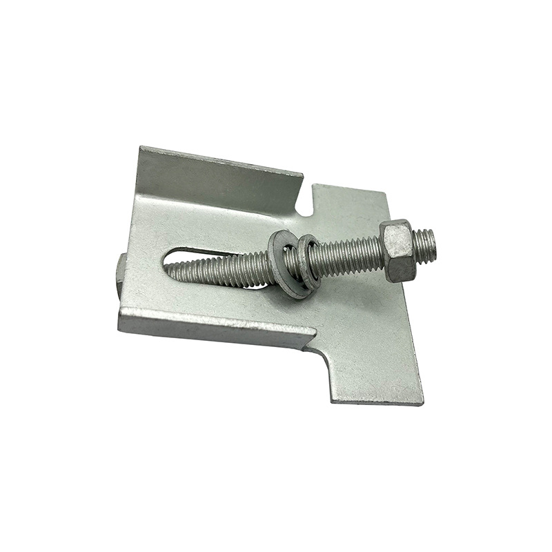 单孔压板 光伏直角单孔压板 太阳能发电压板 光伏配件防水方管用