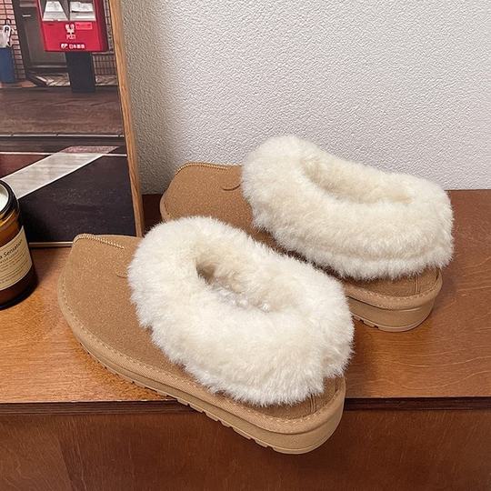 Mao Mao Snow Boots Women's Fur One Women's 2024 New All-match Winter fleece-lined Thickened Warm Casual Large Cotton Shoes