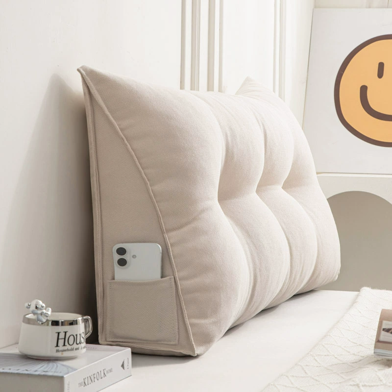 Трансграничный треугольный прикроватный коврик для студенческого общежития большая спинка одиночная мягкая сумка татами для защиты талии подушка для спальни мягкая сумка