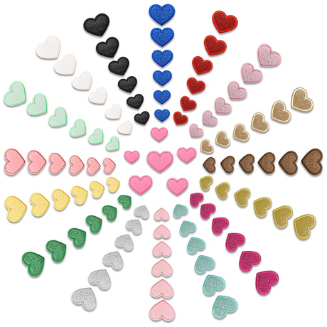 Cowboy Hat Patches Cross-Border Supply of Glitter Heart Embroidery Patches, Comp