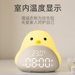 スマート怠け者時間鳥目覚まし時計led夜灯デジタル目覚まし時計子供創意寝坊夜光目覚まし時計