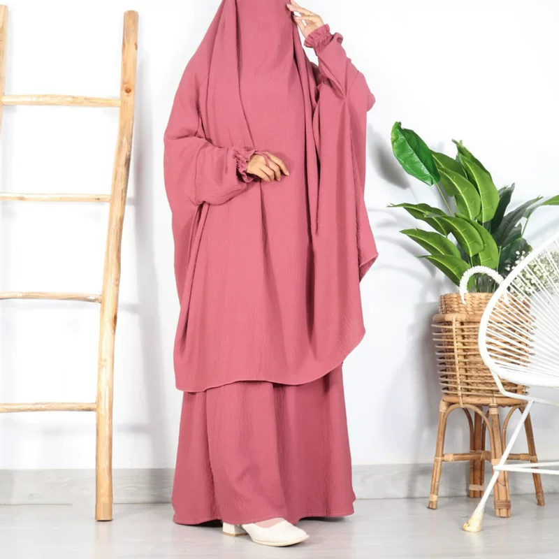 Set, long-sleeve, dress, European style, 2 piece set