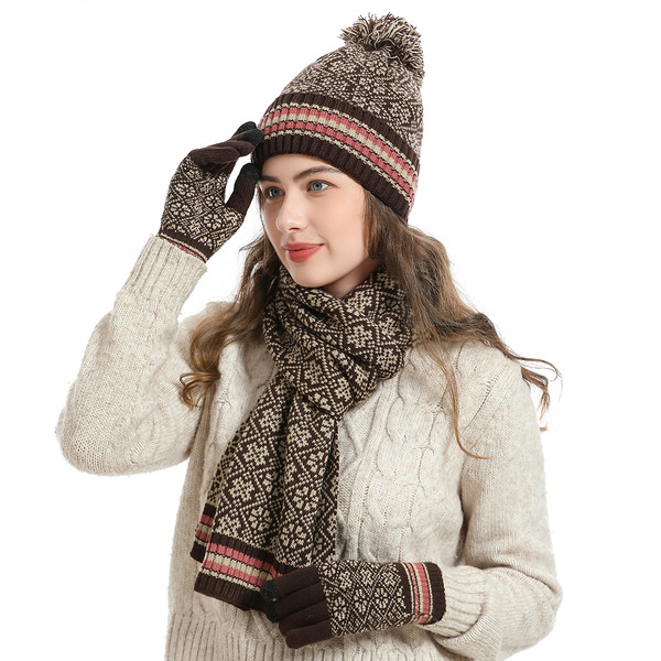 Winter knitted keep warm scarf