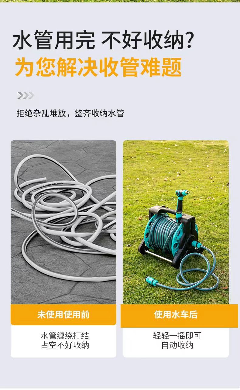 Household High-Pressure Car Wash Water Gun Hose, Garden Hose, Plastic Pipe, Hose for Watering Flowers, Hose for Connecting to the Water Faucet Set