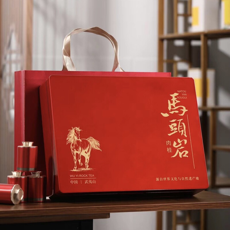 New Wuyi Mountain charcoal baked red robe rock rhyme flower fragrance Matou rock cinnamon rock tea Oolong tea new holiday gift New Wuyi Mountain charcoal baked red robe rock rhyme flower fragrance Matou rock cinnamon rock tea Oolong tea new holiday gift