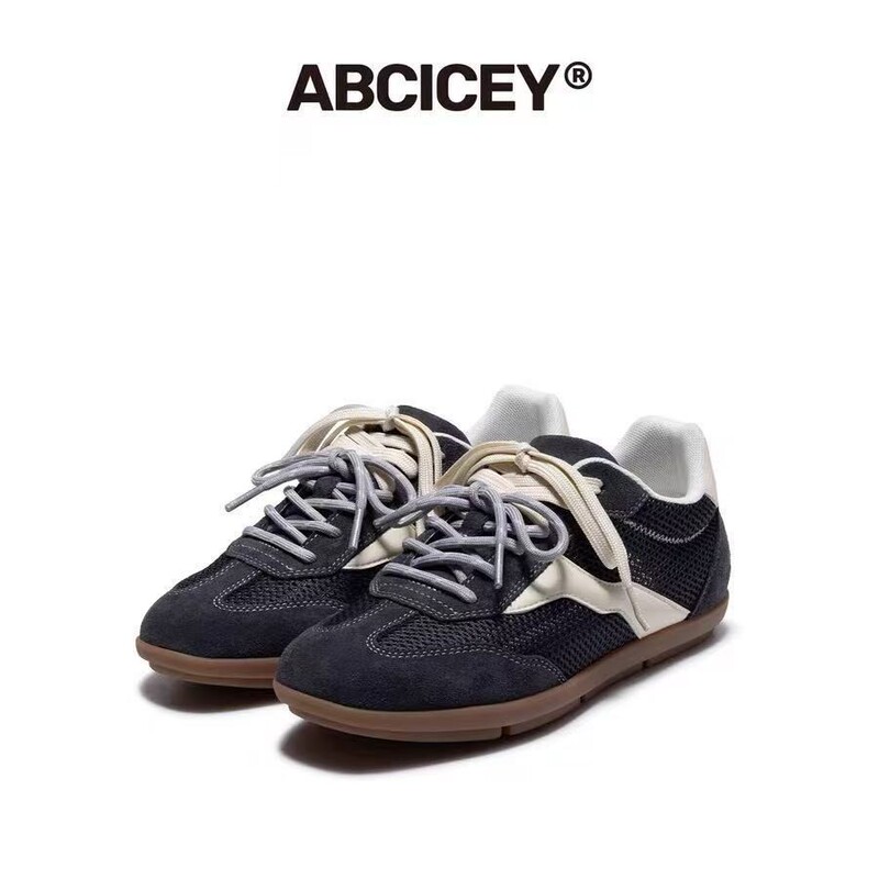 Abcicey Light Blue German Training Shoes for Women, Summer Sports Breathable Retro Casual Sneakers, Versatile Thin-Soled Shoes Abcicey Light Blue German Training Shoes for Women, Summer Sports Breathable Retro Casual Sneakers, Versatile Thin-Soled Shoes