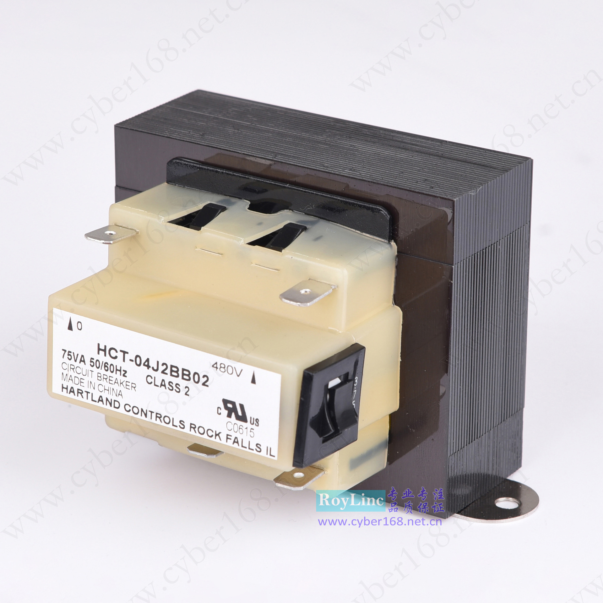 75VA 480V转24V带断路器UL CUL Hartland Controls美式隔离变压器