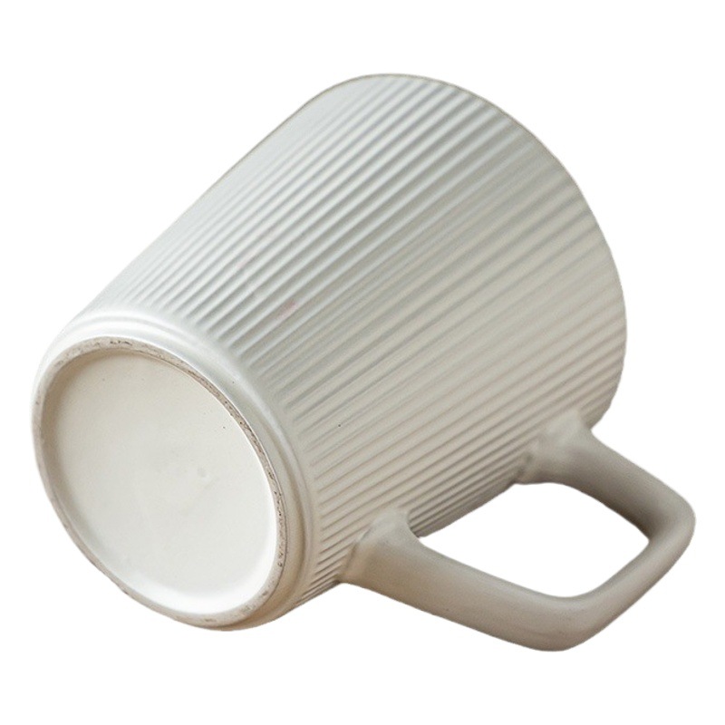 Taza en relieve de estilo retro japonés Suwen Taza de sentido simple y avanzado Taza de pareja Taza de agua de gran capacidad para el hogar