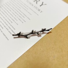 简约梅花树枝胸针时尚百搭古风珍珠饰品别针梅花系列女衣饰胸花