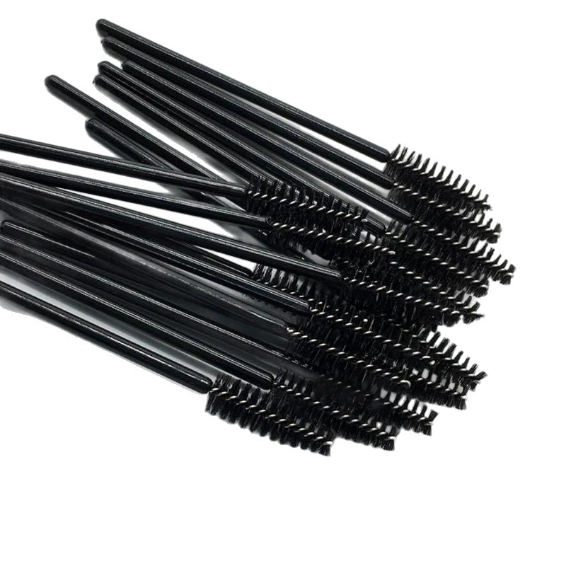 50 cepillo de pestañas cepillo de cejas cepillo de maquillaje injerto cepillo de pestañas espiral desechable