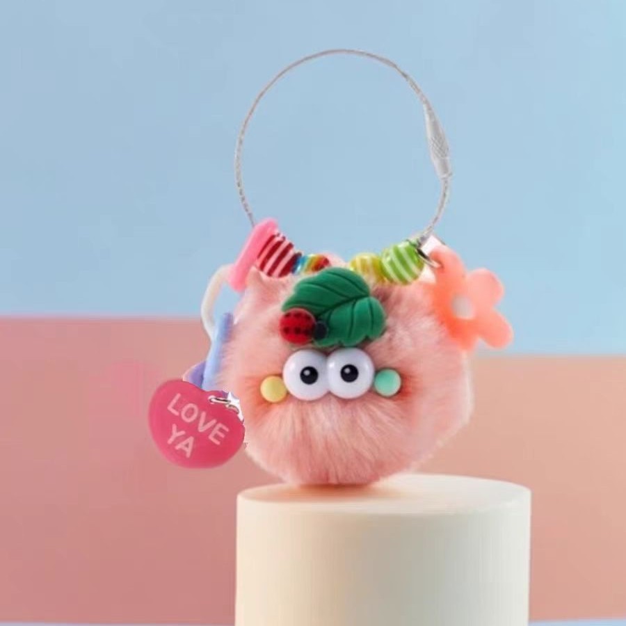 Blush lindo bolsas de peluche bolsas colgantes llaveros de automóviles mochilas colgantes pequeños fabricantes de regalos