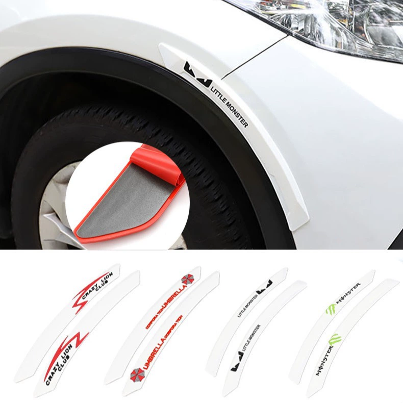 Автомобильная универсальная колесная полоса для защиты от столкновений Модифицированная бампер дверная обшивка полоса против царапин Автомобильная наклейка для защиты от царапин