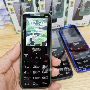 Cross-border hot selling E20 mini card mobile phone i16 ip15 four card four standby ultra-thin student children card mobile phone