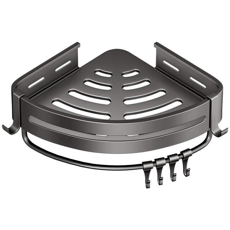 Estantes de baño sin perforación, toallas de baño colgantes, lavabos de pared, canasta triangular, estante de almacenamiento de gel de ducha