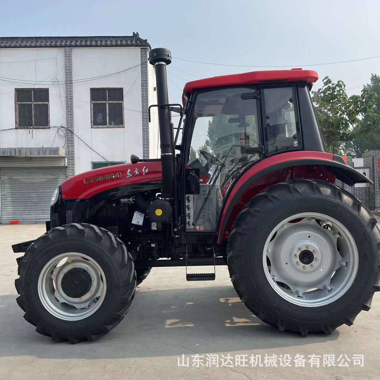 出口YTO 东方红LX904(G4)农用拖拉机 空调驾驶室高配置四驱旋耕犁