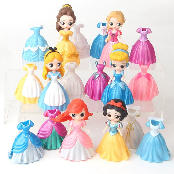 18 styles of princess clothes changing 7cm