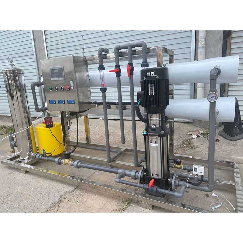 5吨带电控系统沙碳药净水设备 自动垡头RO膜反渗透水处理净水设备