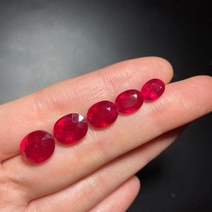 Quanji Jewelry's Newly Fired and Filled Ruby ​​Has Rich Color and Good Fire Color, Supporting Rings and Pendants