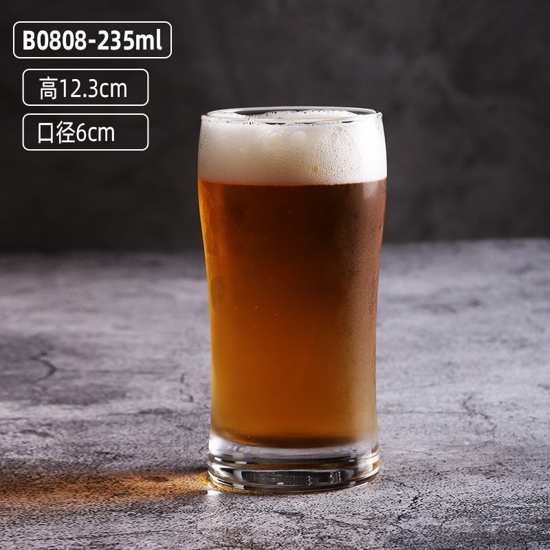 Gran capacidad al por mayor taza de cerveza gruesa taza de jugo taza de bebida taza de cerveza fina conjunto de logotipo impresa