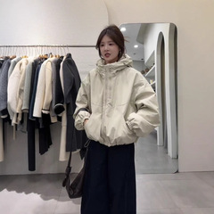 怠惰な風の双ファスナーの設計のコートの女性の2025春秋の高級感の小さい背の防風の突撃服のカジュアルなジャケット