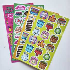 可爱卡通手帐贴纸创意儿童手账贴画pvc咕卡贴纸套装自选DIY贴纸
