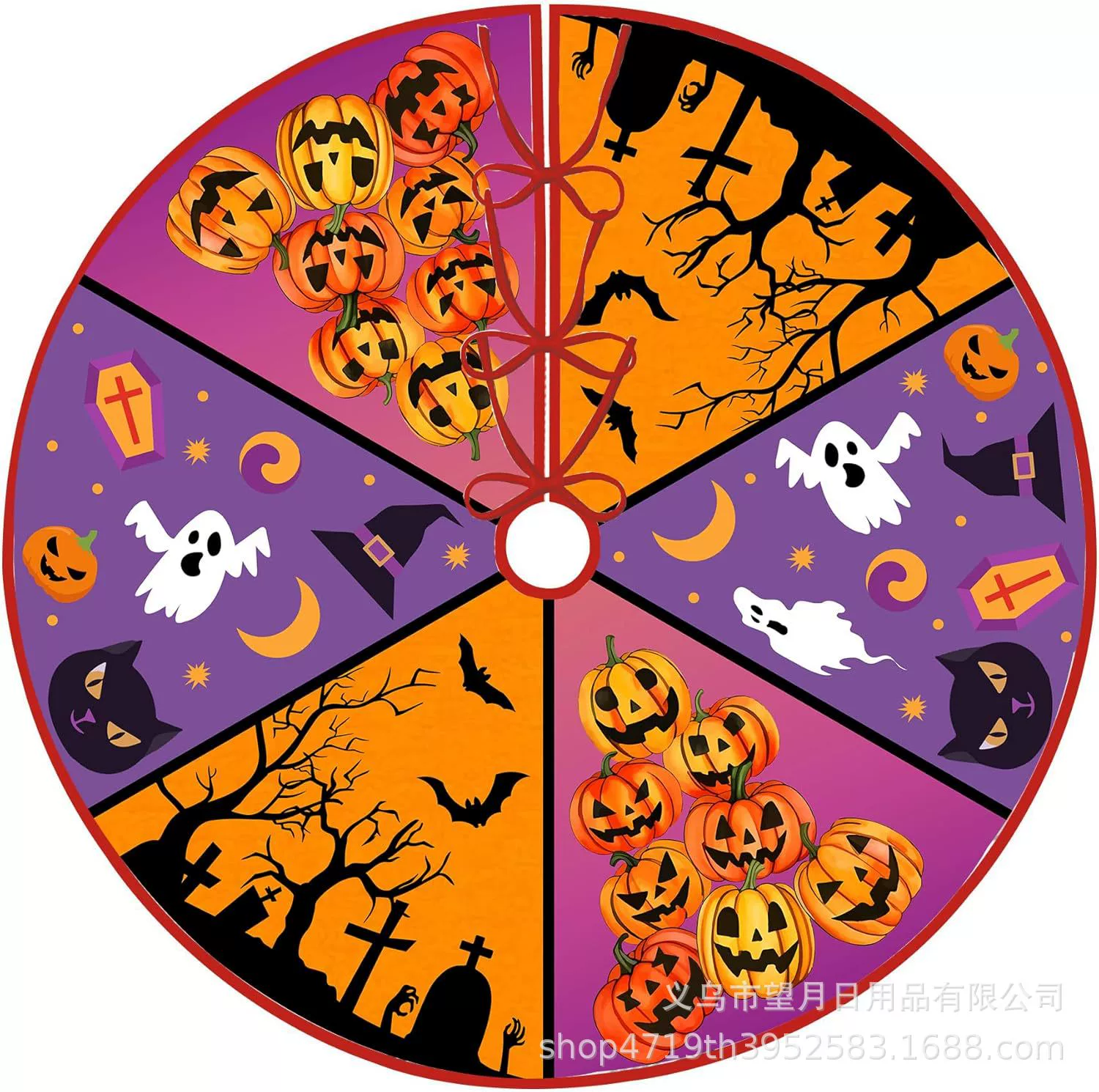 Кроссбордная сеkс Halloween елочная юбка новая фланелевая линя рождественские украшения тыква призрак летучая мышь черная кошка ведьма