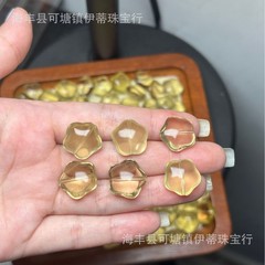 天然柠檬晶胖星星五角星配珠diy手串手链天然水晶饰品配件批发