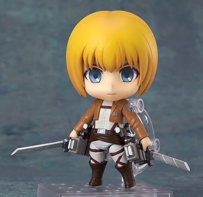 とても楽しい Q バージョン粘土進撃の巨人 390 兵士リヴァイフィギュア顔変更人形アクションフィギュア|undefined