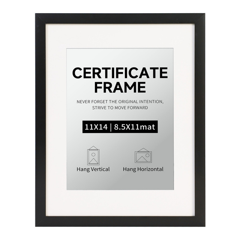 Amazon Us Certificate Photo Frame Pvc Material Photo Frame 8.5*11 Inches 11* 14inch Cross-Border Photo Frame