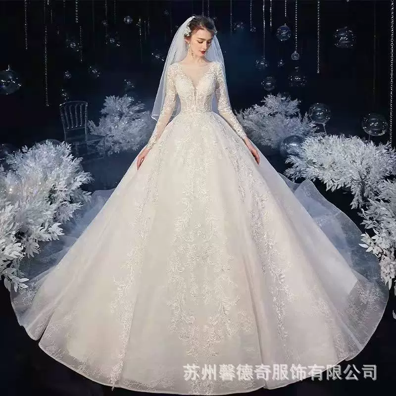 Звездное небо для фотосессии, свадебное платье для невесты, новая коллекция, французский стиль