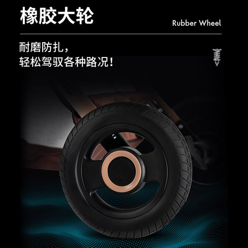 Baby stroller with basket, multi-functional, sit-lying, lightweight, foldable, two-way, high-landscape, newborn children pushchair