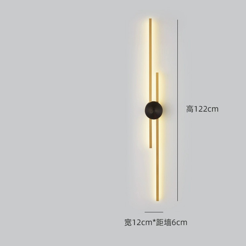 Oro + Negro - 122cm - Luz cálida