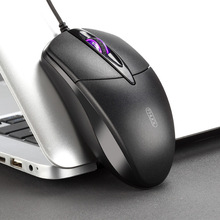鼠标有线静音无声家用办公台式笔记本6个光电电竞游戏适用联想小