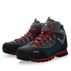 冬の貿易オリジナルハイトップアウトドアシューズ登山靴メンズ防水滑り止めハイキングシューズ旅行メンズ暖かい