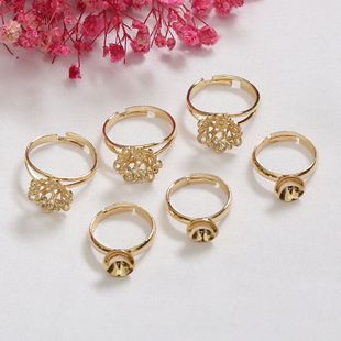 ��ɫ14k���������P8mm��ճ�����Ʒ ���P��ָ diy�ֹ���ָ����