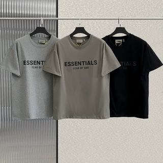 复线短袖Essentials胸前立体硅胶美式高街fog短袖宽松棉质t恤潮男