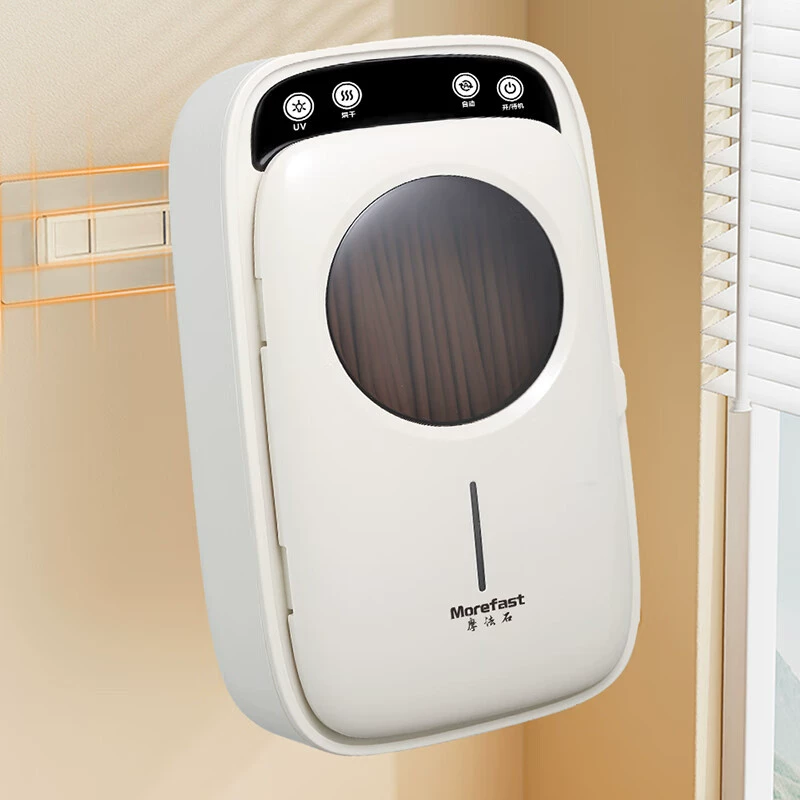 Chopstick sterilization and drying all-in-one machine wall-mounted chopstick storage box household punch-free chopstick barrel storage rack