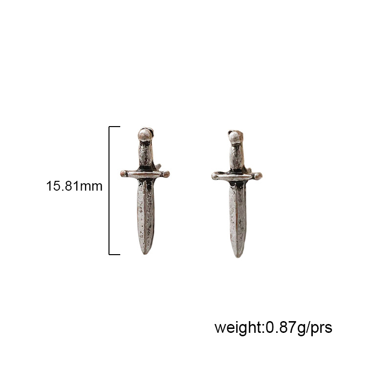 Gothic style long sword retro earrings wholesale autumn and winter new style earrings wholesale