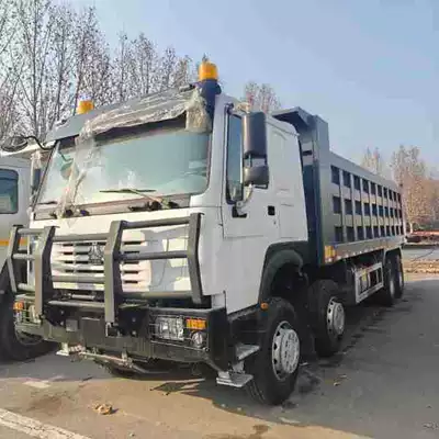 Exported dump truck, front four rear eight axle muck dump truck, used HOWO rear eight wheel 6X4 dump truck (Yük maşınları)