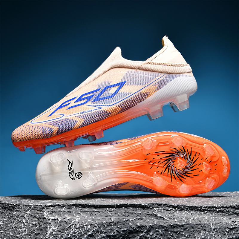 Cross-Border Low-Top Soccer Shoes Ag Turf Studs Tf Long Studs Adult Artificial Grass Student Youth Training Shoes Competition Soccer Shoes