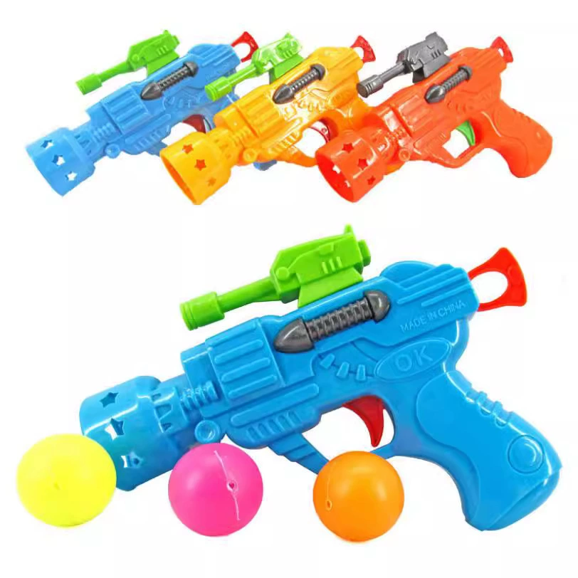 Стойка игрушечный пистолет Эластичный Настольный теннис креативная Новинка Детский Забавный игрушечный пистолет оптом