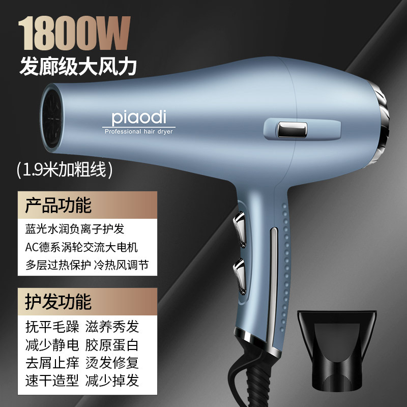 Secador de pelo eléctrico nuevo - Alta potencia, especial para peluquerías, alta velocidad, viento grande, con iones negativos para cuidado del cabello, uso doméstico