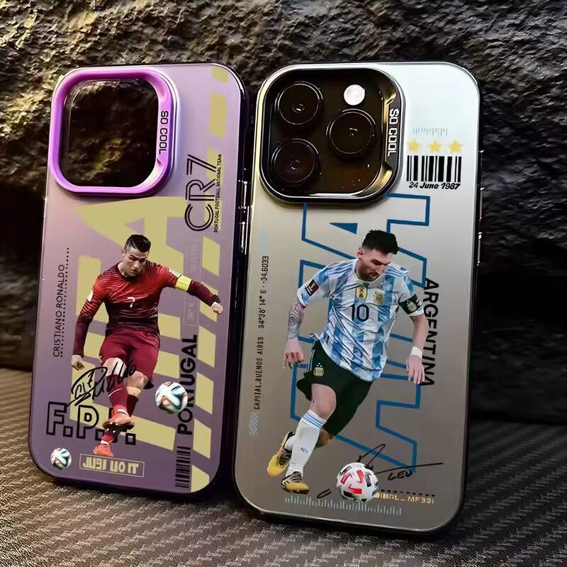 Football Star Suitable for Apple 17Air New Mobile Phone Case Iphone16Pro Cross-Border 15Pro Trendy 14Pro