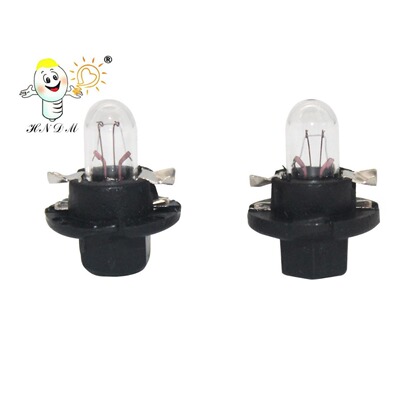 汽车灯泡T5 12V1.2W B8.4D 仪表灯 中控台指示灯 微型灯泡