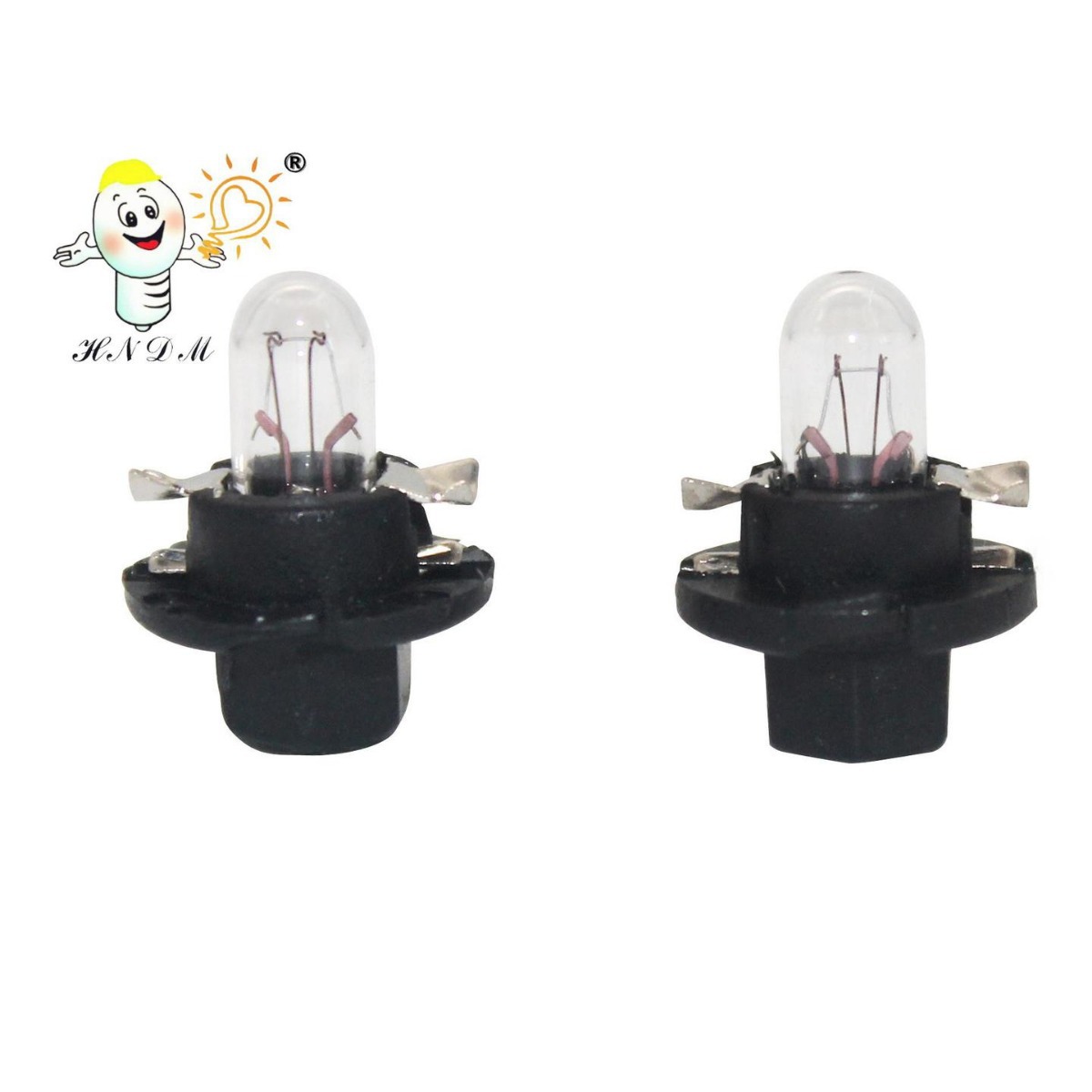 汽车灯泡T5 12V1.2W B8.4D 仪表灯 中控台指示灯 微型灯泡