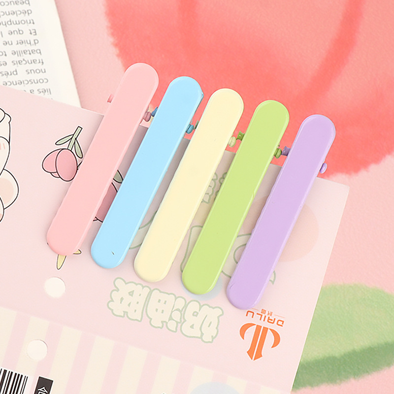 Diyクリームゴムのヘアピン卸売りの一字クリップの親指クリップのマカロン色の髪飾りのカモの口は前髪のサイドクリップを挟みます。|undefined