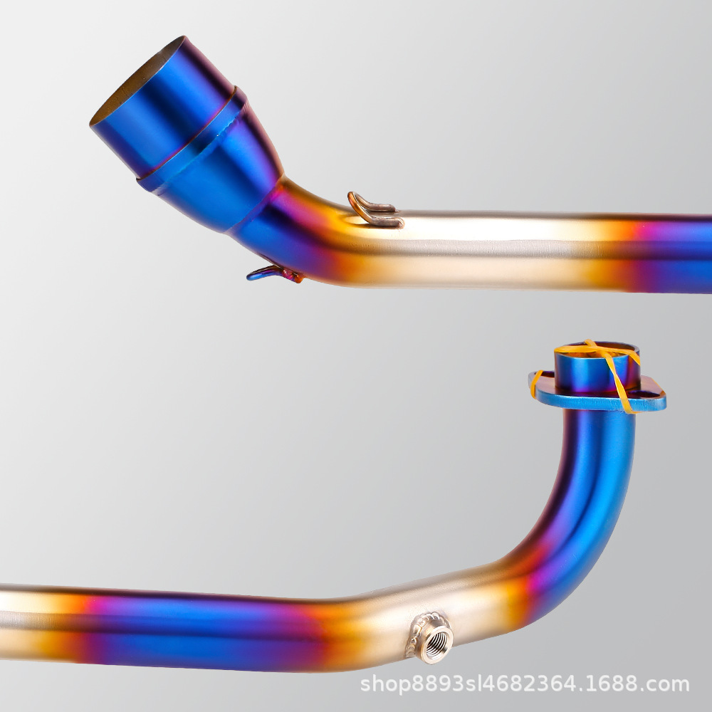 Husky 150 front section stainless steel exhaust pipe motorcycle modification high temperature special non-destructive installation