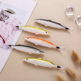 创意咸鱼造型圆珠笔上课摸鱼笔搞怪仿真咸鱼笔学生搞笑文具礼物
