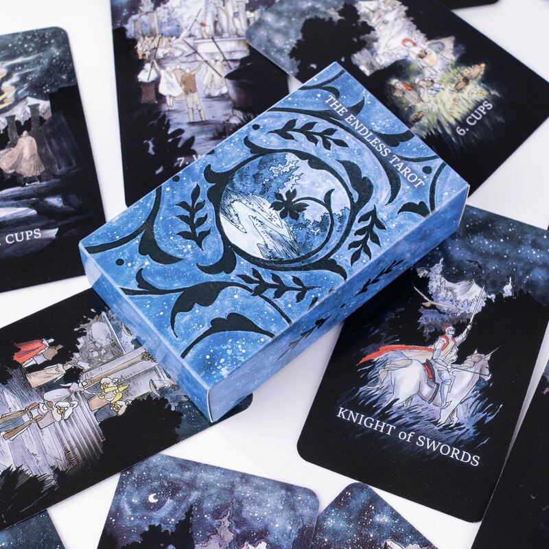 Blue Series Endless Journey Tarot Cards: the Path to the Deep of the Starry Sky Tarot Cards Endless Tarot